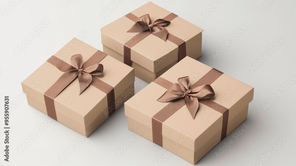 Premium present box Mockup, minimalist, ultra realistic with generative ai Premium present box Mockup, minimalist, ultra realistic with generative ai