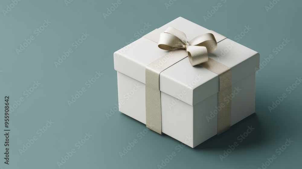 Premium present box Mockup, minimalist, ultra realistic with generative ai Premium present box Mockup, minimalist, ultra realistic with generative ai