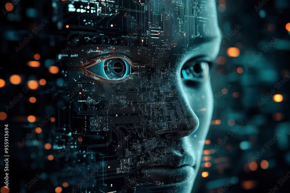 AI concept, controlling technological tools, intelligent robots. Development of an artificial code of ethics chips artificial intelligence science and technology and future and global connectivity, ai AI concept, controlling technological tools, intelligent robots. Development of an artificial code of ethics chips artificial intelligence science and technology and future and global connectivity, ai