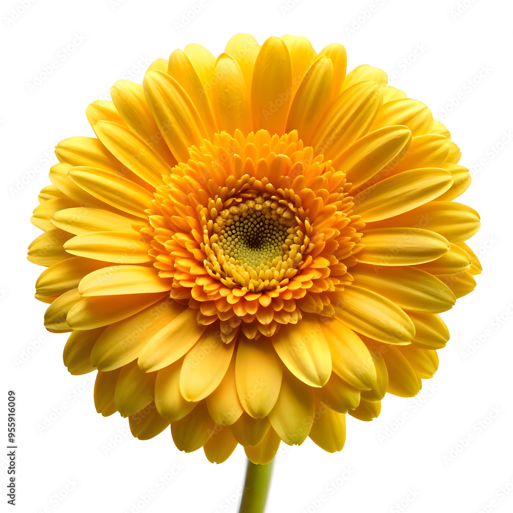 yellow flower on a white background yellow flower on a white background