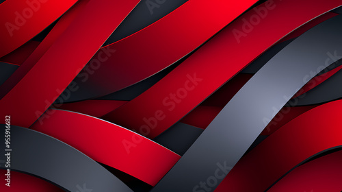 Wallpaper Mural New year on red background with number royalty free, modern and sleek, innovative page design, dark red and light gray, uhd, captivating, ai generative. Royalty. Illustration Torontodigital.ca