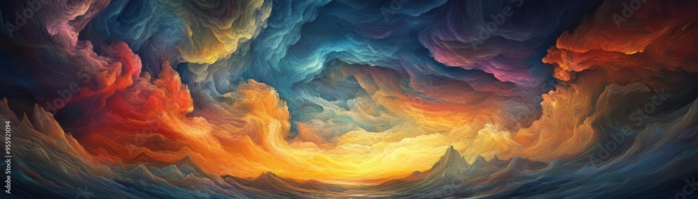 A stunning landscape depicting a vibrant sunset with dramatic clouds and rich colors, perfect for nature enthusiasts and artists. A stunning landscape depicting a vibrant sunset with dramatic clouds and rich colors, perfect for nature enthusiasts and artists.