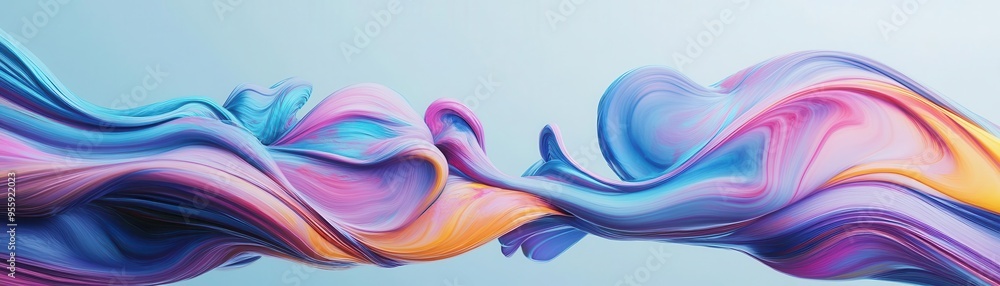Colorful abstract waves blend seamlessly, creating a dynamic and vibrant visual experience with smooth flowing lines. Colorful abstract waves blend seamlessly, creating a dynamic and vibrant visual experience with smooth flowing lines.