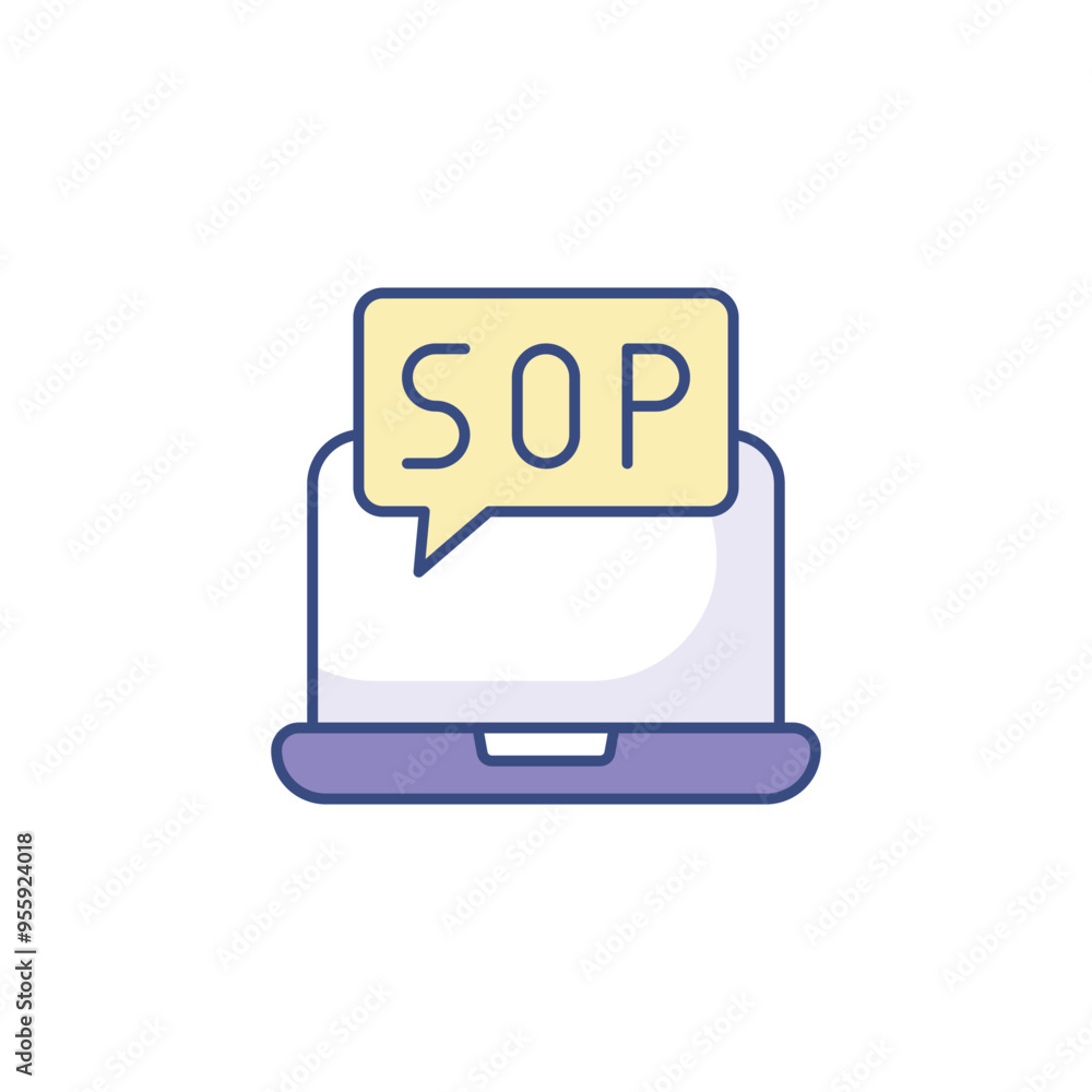 Sop icon design with white background stock illustration Sop icon design with white background stock illustration