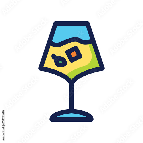 Gin and Tonic Glass icon 