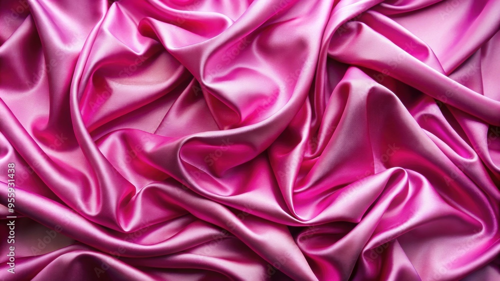 Fototapeta premium A luxurious pink silk cloth texture, silk, fabric, pink, smooth, soft, delicate, elegant, luxurious, textured, drapery