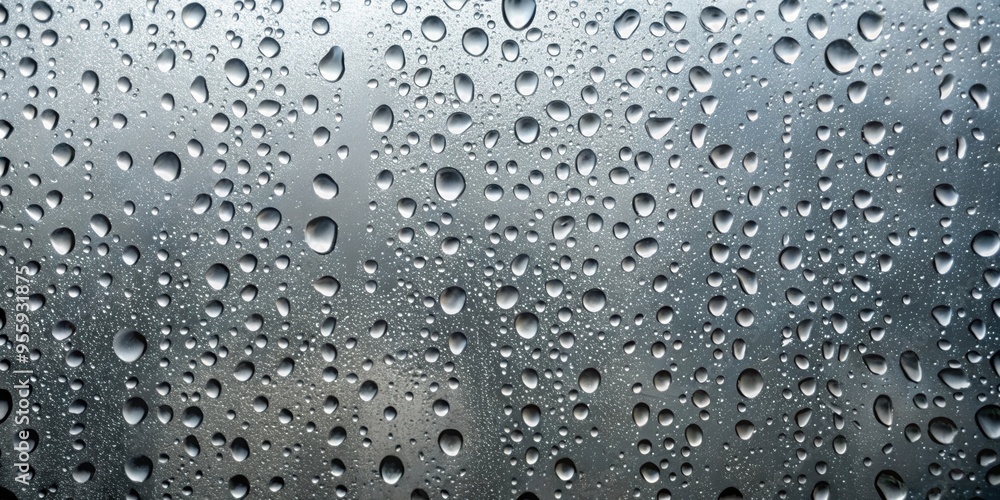 Water drops on silver background. Rain drops on grey glossy window glass, raindrops, water, silver, background, window, glass Water drops on silver background. Rain drops on grey glossy window glass, raindrops, water, silver, background, window, glass