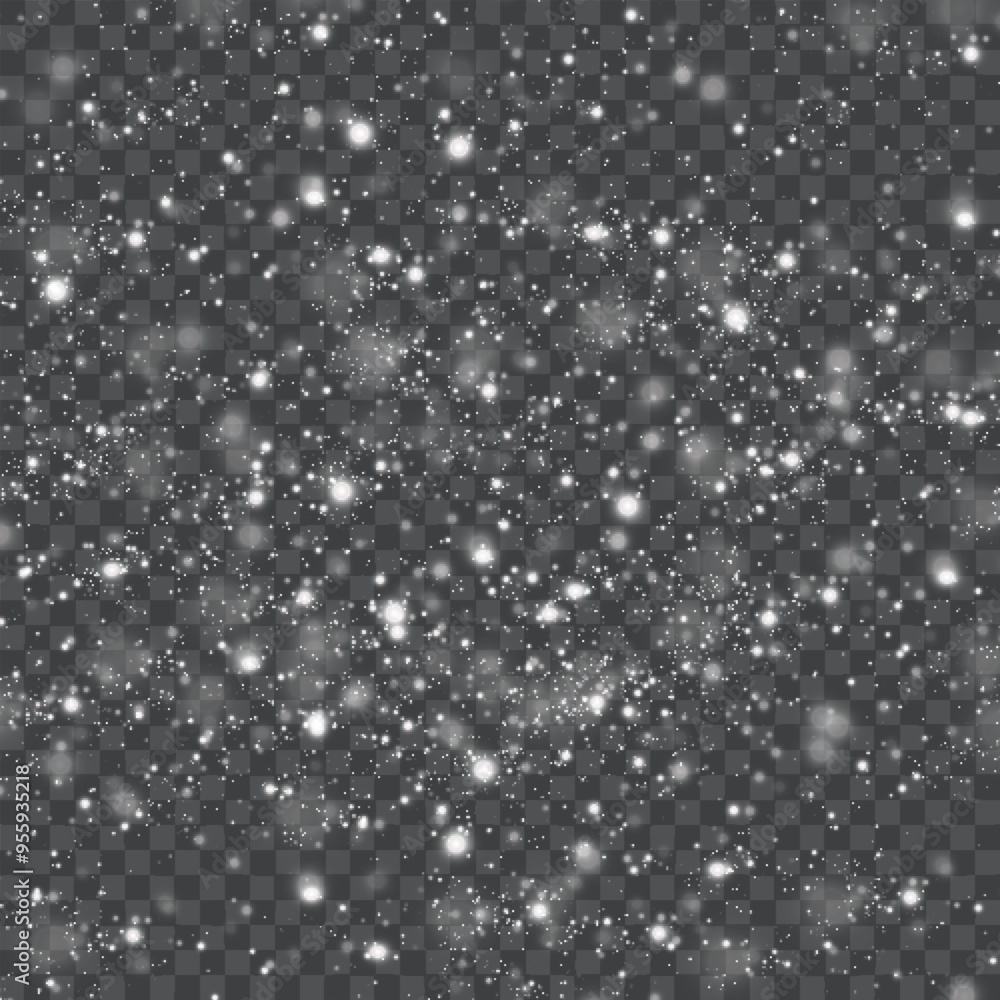 Transparent Snowflake Overlay for Winter Design Projects. Vector illustration Transparent Snowflake Overlay for Winter Design Projects. Vector illustration