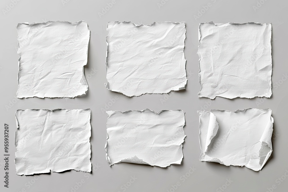 torn blank pages with uneven texture edges. set of ripped white paper sheets png isolated on transparent background. document or newspaper mockup , ai torn blank pages with uneven texture edges. set of ripped white paper sheets png isolated on transparent background. document or newspaper mockup , ai