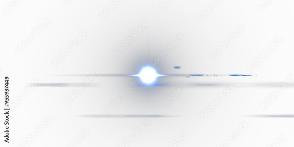 Glow effect. Star sparkles on a transparent background. Light Effects, lens flares, Sun flash with rays or spotlight and bokeh. Glow flare light effect.