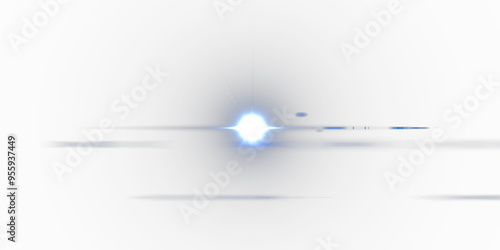 Obraz na płótnie Glow effect. Star sparkles on a transparent background. Light Effects, lens flares, Sun flash with rays or spotlight and bokeh. Glow flare light effect. w salonie