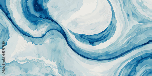 Sea water ocean wave vector background. Blue water ocean sea wave seamless background. Water  ocean wave white and soft blue aqua, teal texture.