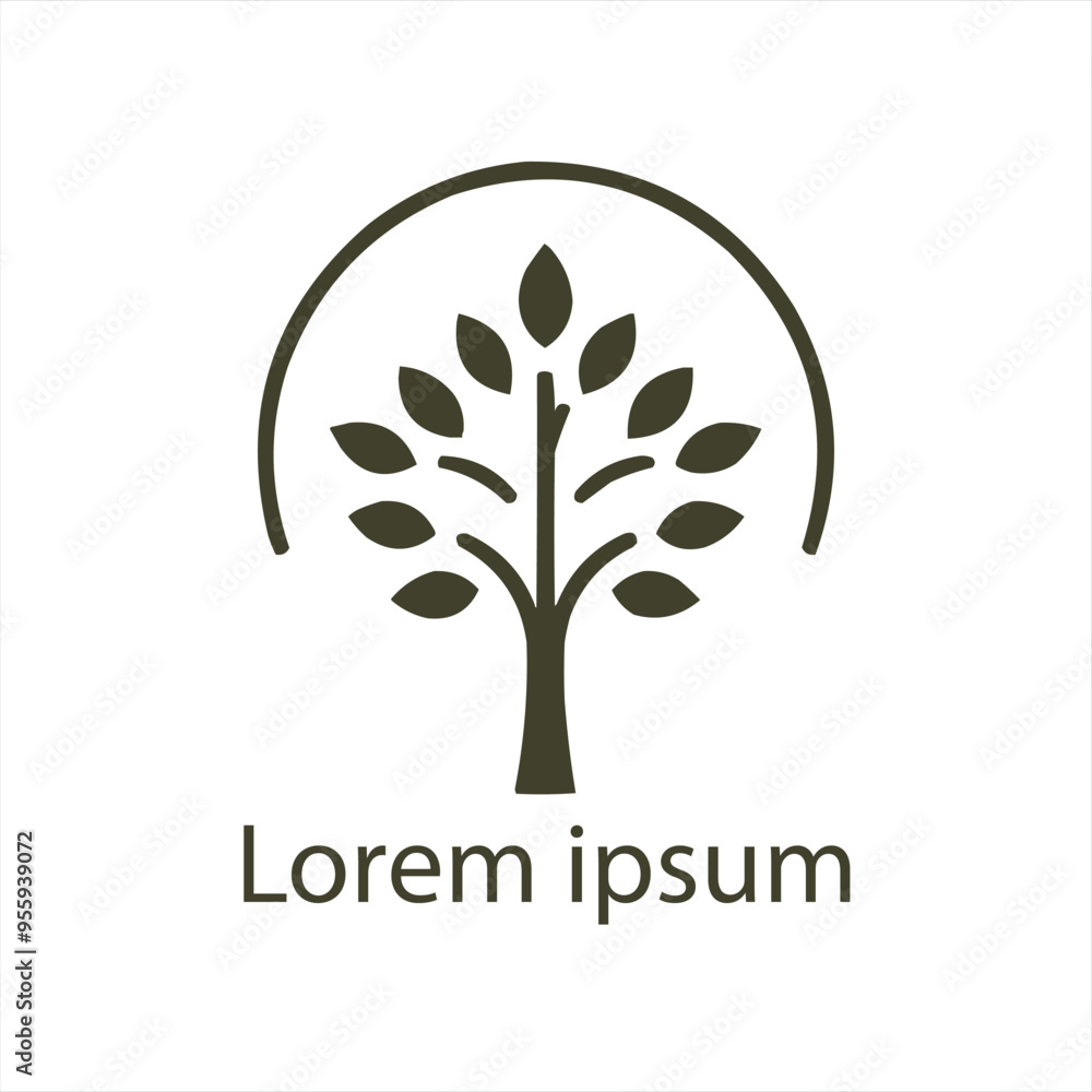 Obraz premium A tree logo for your brand