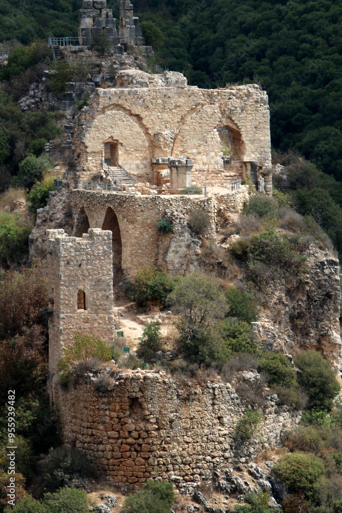 ruins of an ancient fortress in the mountains of northern Israel ruins of an ancient fortress in the mountains of northern Israel