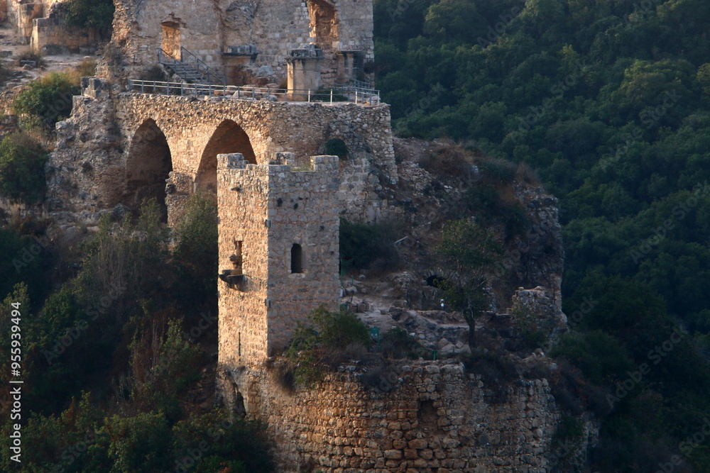 ruins of an ancient fortress in the mountains of northern Israel ruins of an ancient fortress in the mountains of northern Israel