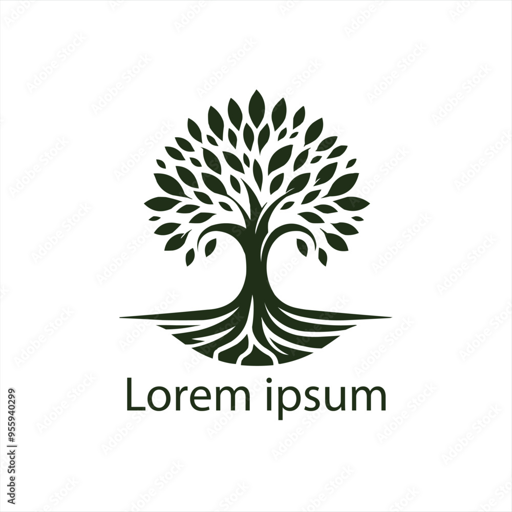 Obraz premium A tree logo for your brand