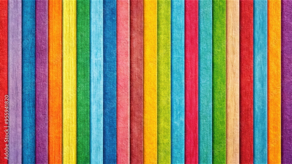 A vibrant and playful collection of colorful stripes on different textures, stripes, colorful, pattern, design, background