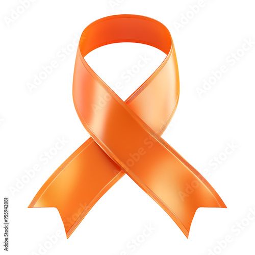 Orange Ribbon Awareness Symbol
