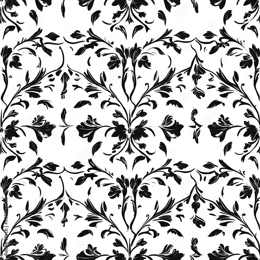 floral and leaf seamless patterns in doodle-style tile designs with graphic format. floral and leaf seamless patterns in doodle-style tile designs with graphic format.