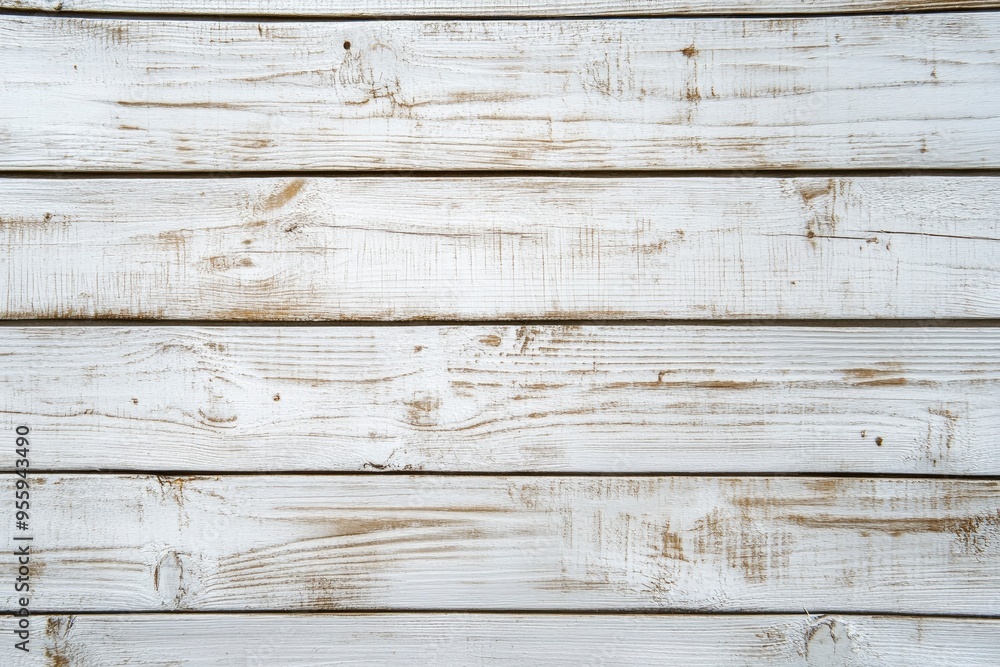 Naklejka premium white wood texture. light boards, wooden background , ai