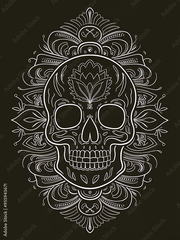 Fototapeta premium skull and crossbones