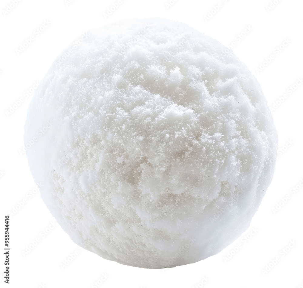 Snowball isolated on transparent background