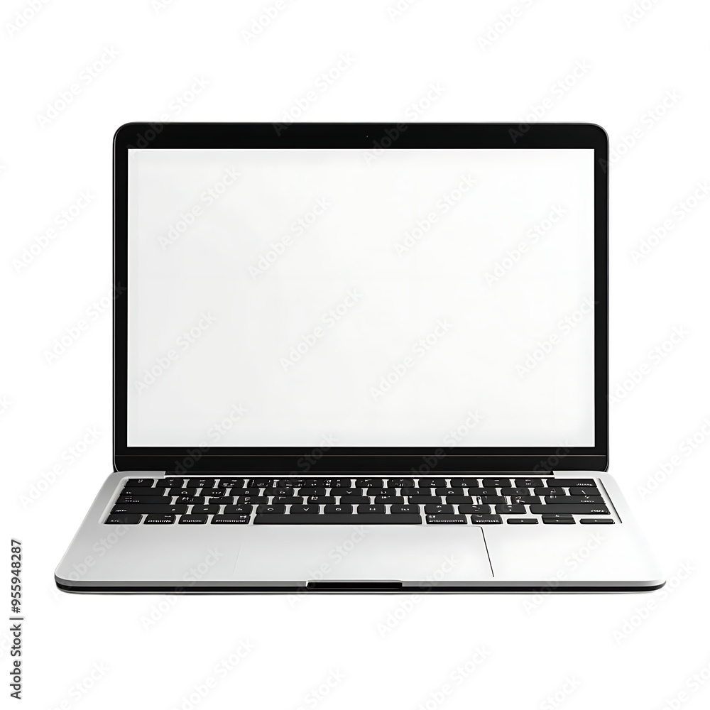 Laptop with Transparent Background, Mockup for Design and Presentation, White Screen for Your Content, Realistic 3D Model, Isolated on Transparent Background Laptop with Transparent Background, Mockup for Design and Presentation, White Screen for Your Content, Realistic 3D Model, Isolated on Transparent Background