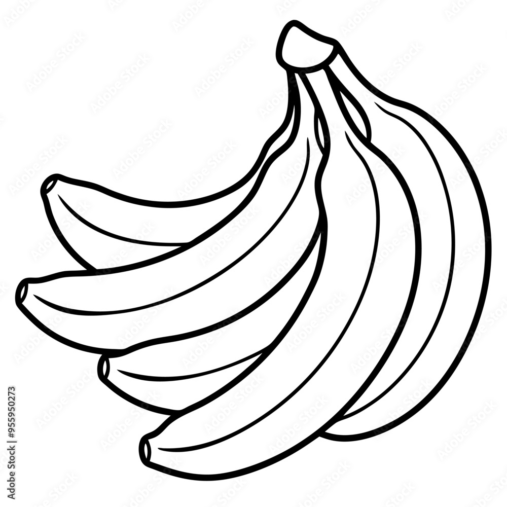 banana line art vector vector file banana line art vector vector file