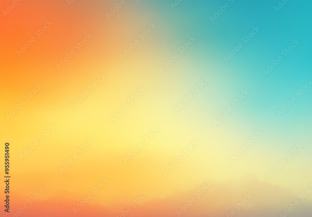 Soft Gradient Background with Blended Orange, Blue, and Yellow Colors Soft Gradient Background with Blended Orange, Blue, and Yellow Colors