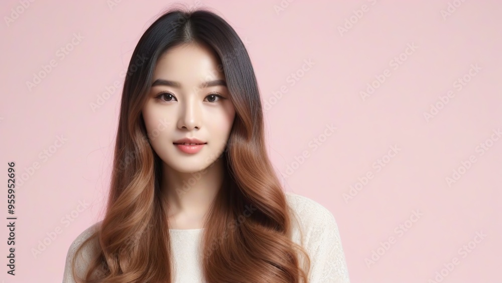 Beautiful Fashion Model with Flawless Skin and Sensual Lips Beautiful Fashion Model with Flawless Skin and Sensual Lips