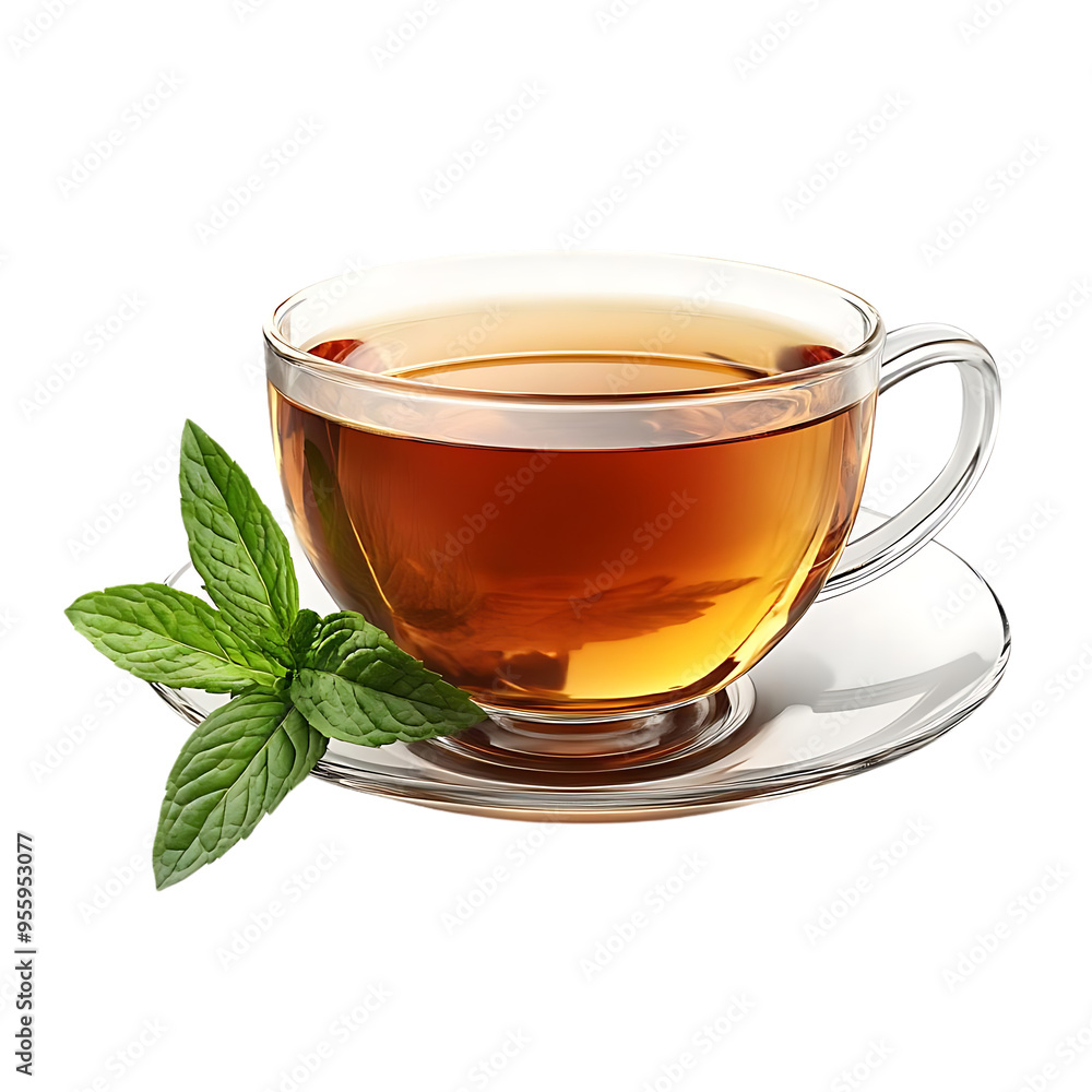 A Cup of Refreshing Tea with a Transparent Background, Perfect for a Relaxing Moment A Cup of Refreshing Tea with a Transparent Background, Perfect for a Relaxing Moment