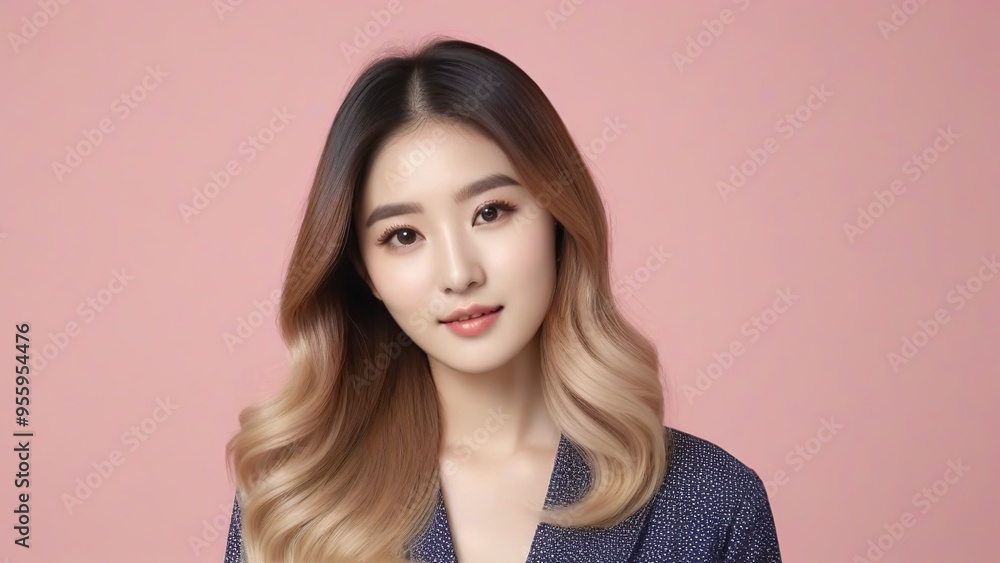 Beautiful Fashion Model with Flawless Skin and Sensual Lips Beautiful Fashion Model with Flawless Skin and Sensual Lips