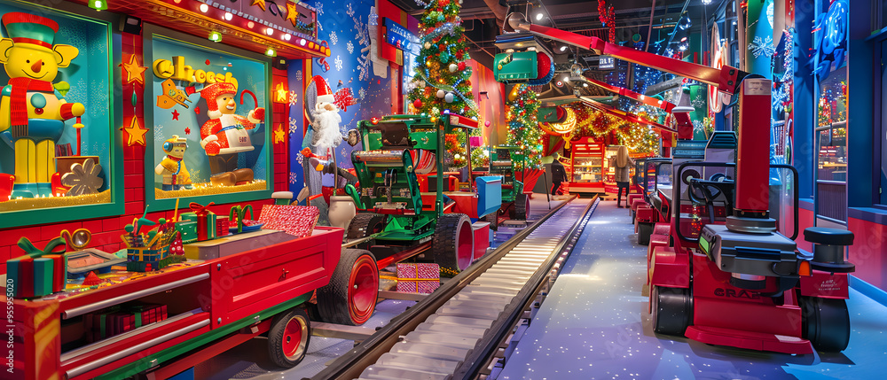 Fototapeta premium Activities and culture for New Year and Christmas festivals in the form of graphic advertising background