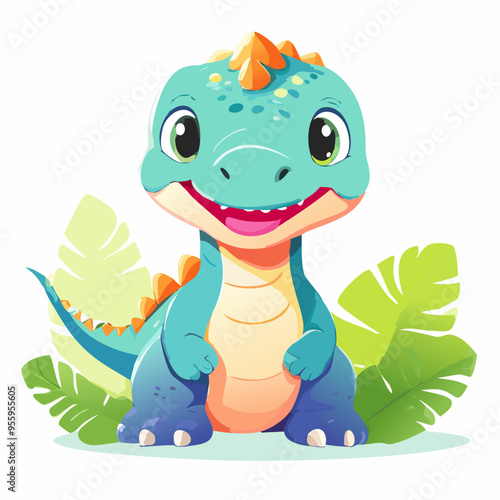 Dinosaur Cute Small Cartoon Baby Animal Character
