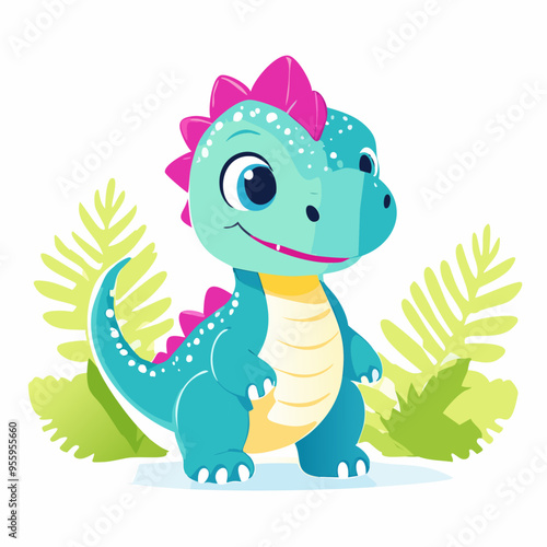 Dinosaur Cute Small Cartoon Baby Animal Character
