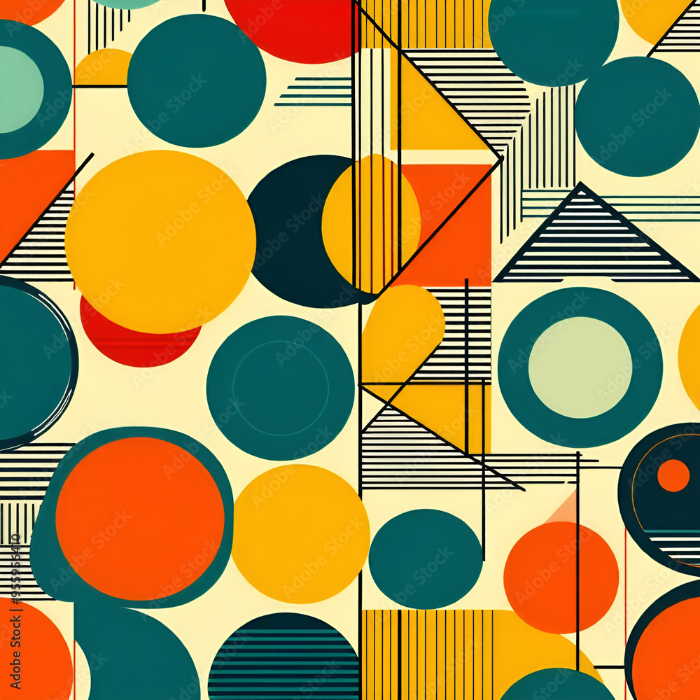 seamless pattern with circles seamless pattern with circles