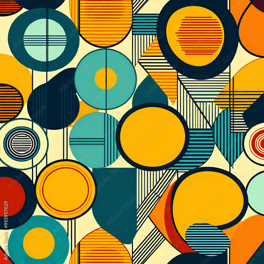 seamless pattern with circles seamless pattern with circles