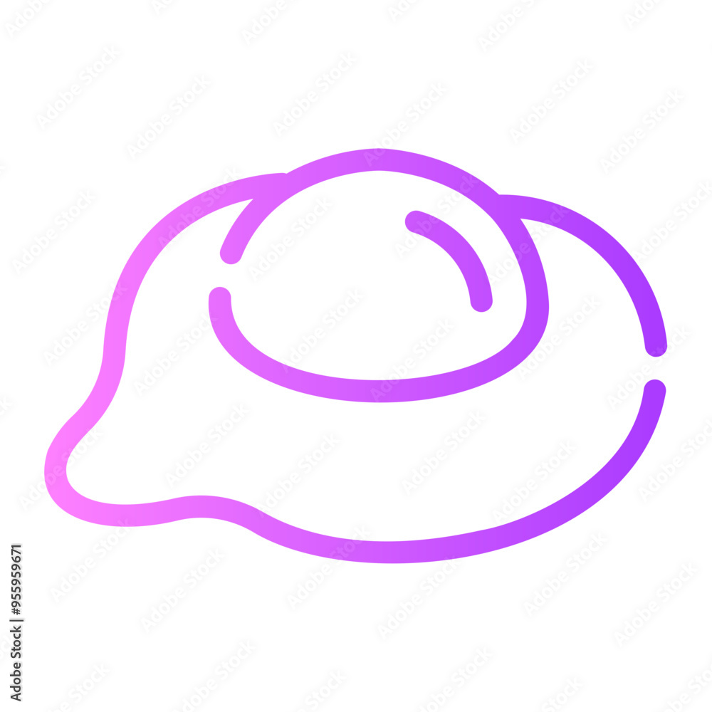 fried egg Line Gradient Icon fried egg Line Gradient Icon