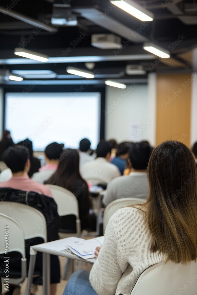 A group career guidance workshop for new graduates. Room with graduation resources and career planning activities A group career guidance workshop for new graduates. Room with graduation resources and career planning activities