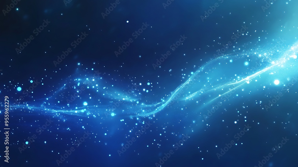 Abstract Blue Galaxy Background Abstract Blue Galaxy Background