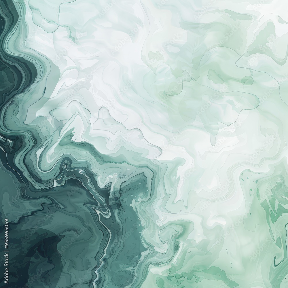 Obraz premium Abstract green marble art