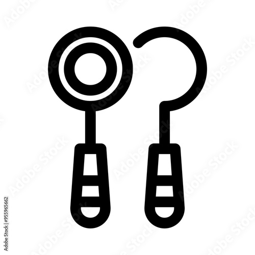 dental tools line icon