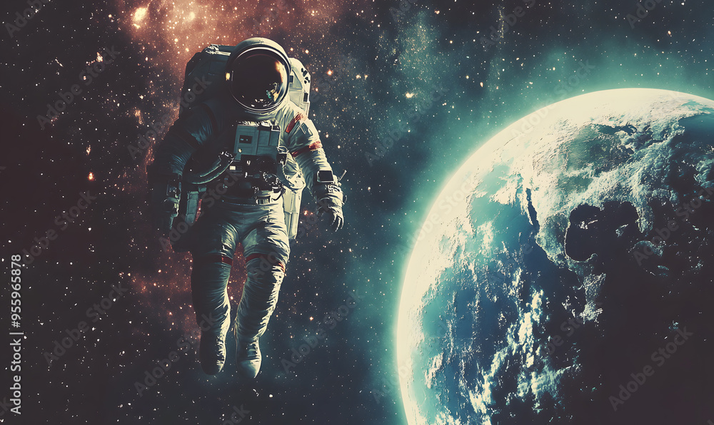 graphics of space, planets, and astronauts on a white background. graphics of space, planets, and astronauts on a white background.