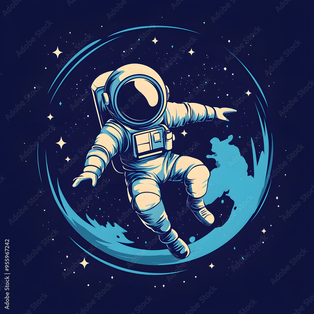 graphics of space, planets, and astronauts on a white background. graphics of space, planets, and astronauts on a white background.