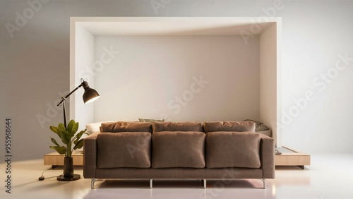 modern living room with sofa