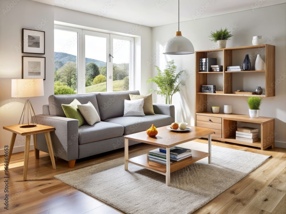 Stylish and compact contemporary furniture pieces are designed to maximize space in small living rooms, perfect for Stylish and compact contemporary furniture pieces are designed to maximize space in small living rooms, perfect for