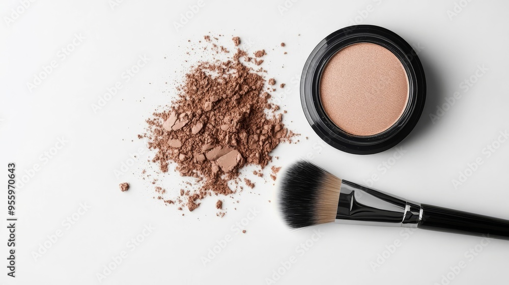 Powder and brush Powder and brush
