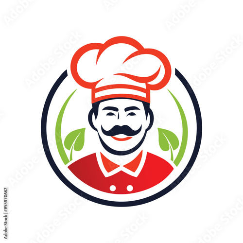 modern chef and cap restaurant logo.eps