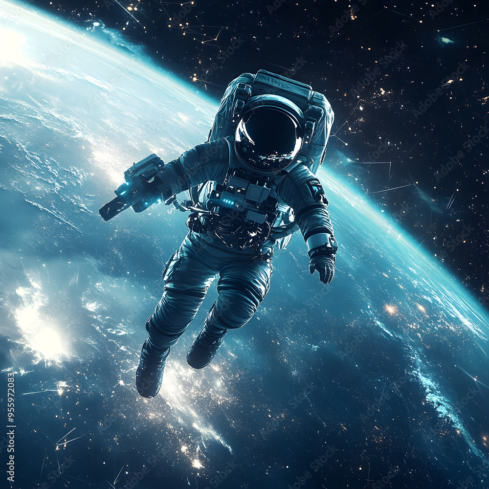 graphics of space, planets, and astronauts on a white background. graphics of space, planets, and astronauts on a white background.