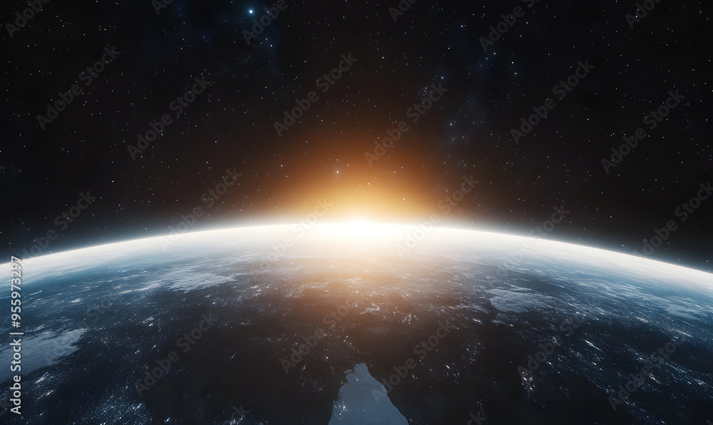 Fototapeta premium graphics of space, planets, and astronauts on a white background.